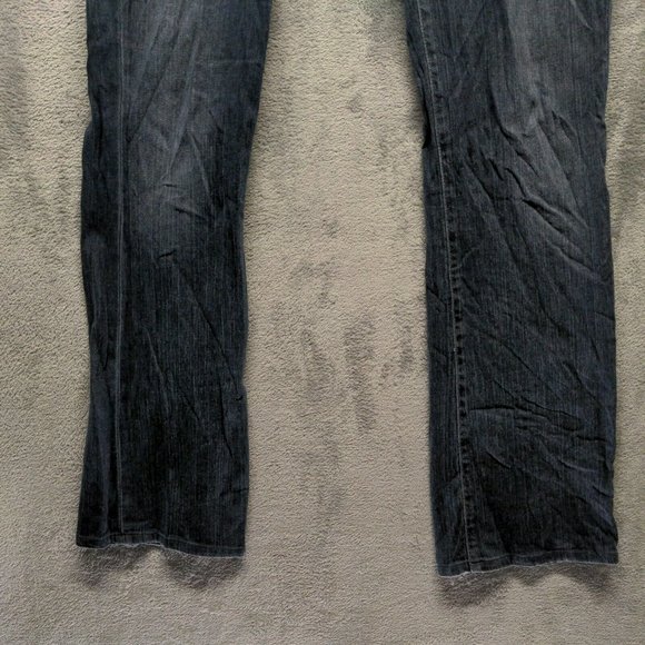 GAP Curvy USA Made Women Jeans Low Rise Bootcut Solid Blue W:31 L:34 - Picture 3 of 16